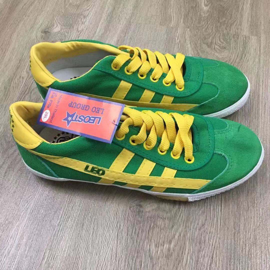 (GREEN/YELLOW42)LEO Model F70S Futsal Shoe Made In Thailand(Ready Stock)